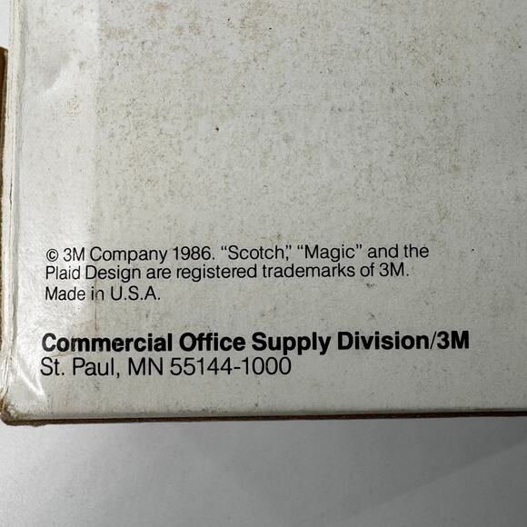 1986 Vtg Scotch C-38 Putty Single-Roll Weighted Tape Dispenser open box - Picture 5 of 8